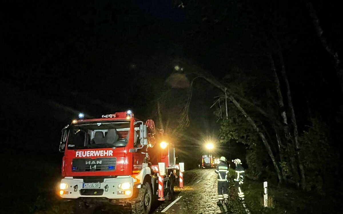 Ein Feuerwehreinsatz in Volkach Ein Feuerwehreinsatz in Volkach