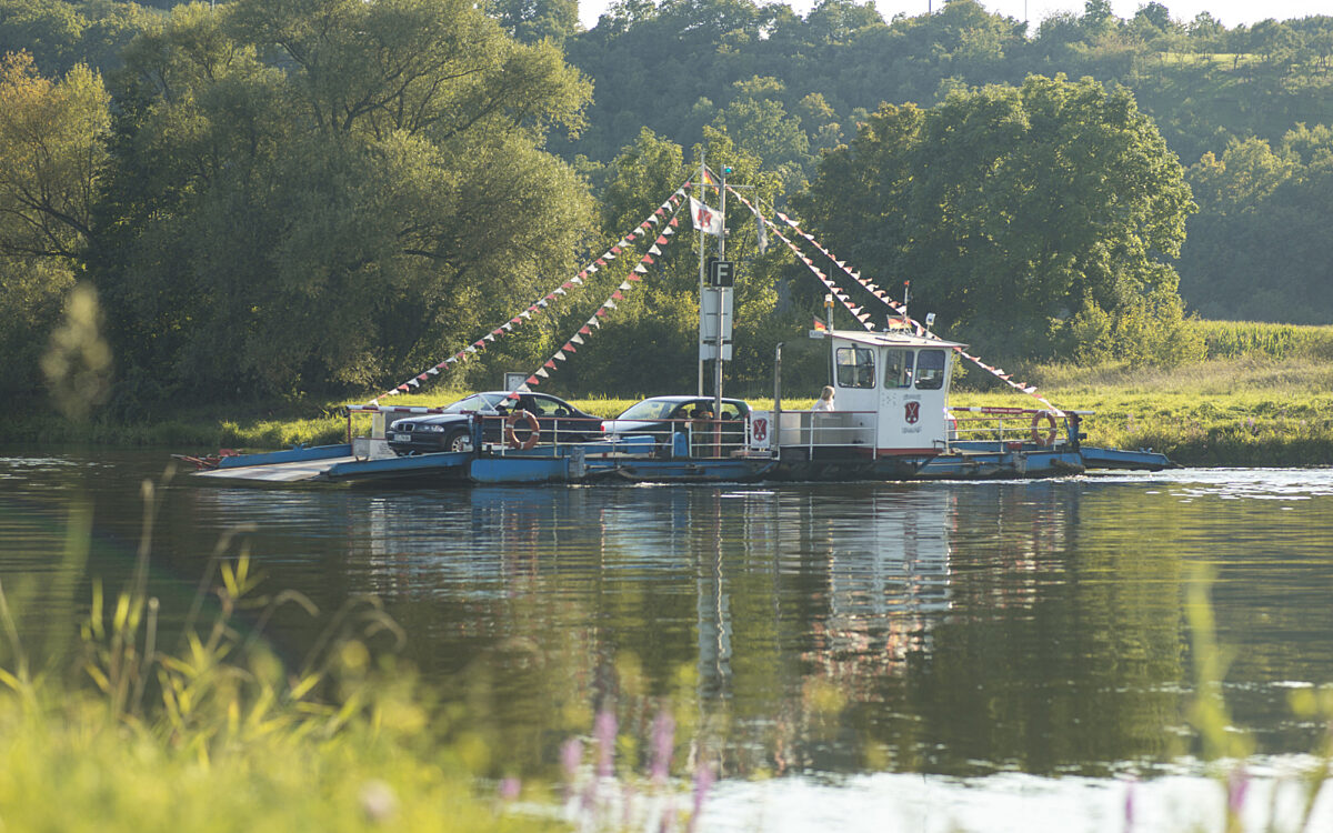Die Mainfähre in Fahr Die Mainfähre in Fahr