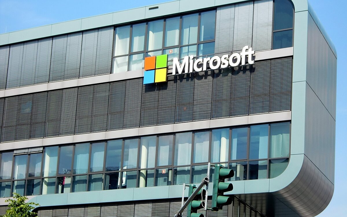 Ein Microsoft Gebäude Ein Microsoft Gebäude