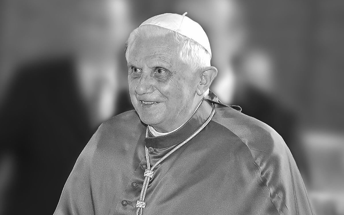 Papst Benedikt XVI Schwarzweiss Papst Benedikt XVI Schwarzweiss