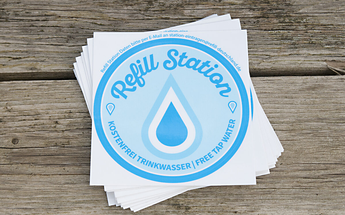 Das Logo der Refill-Stationen Das Logo der Refill-Stationen