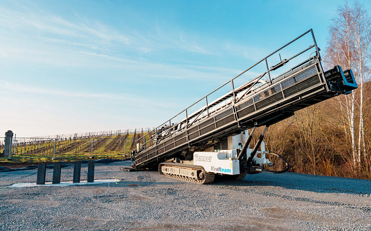 Der Südlink Bohrer bei Thüngersheim