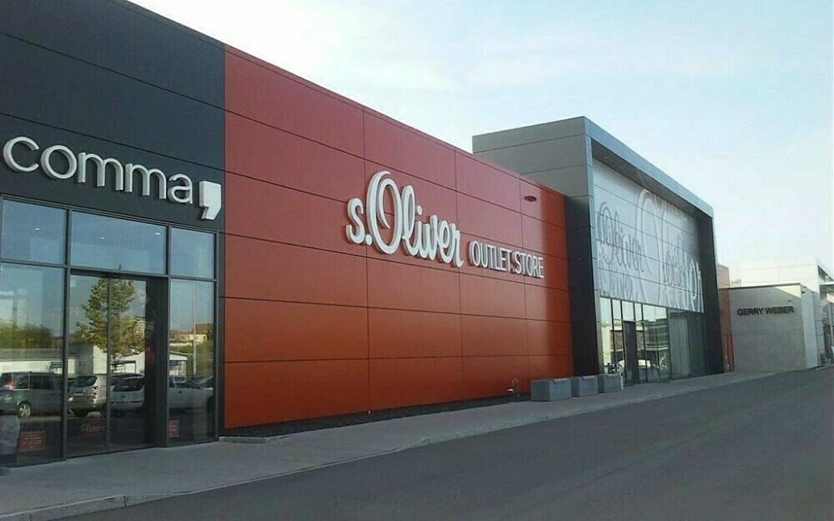 Das Outlet von s.Oliver in Rottendorf von außen Das Outlet von s.Oliver in Rottendorf von außen