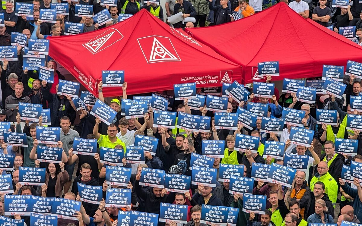 Demo der ZF Mitarbeiter in Schweinfurt Demo der ZF Mitarbeiter in Schweinfurt