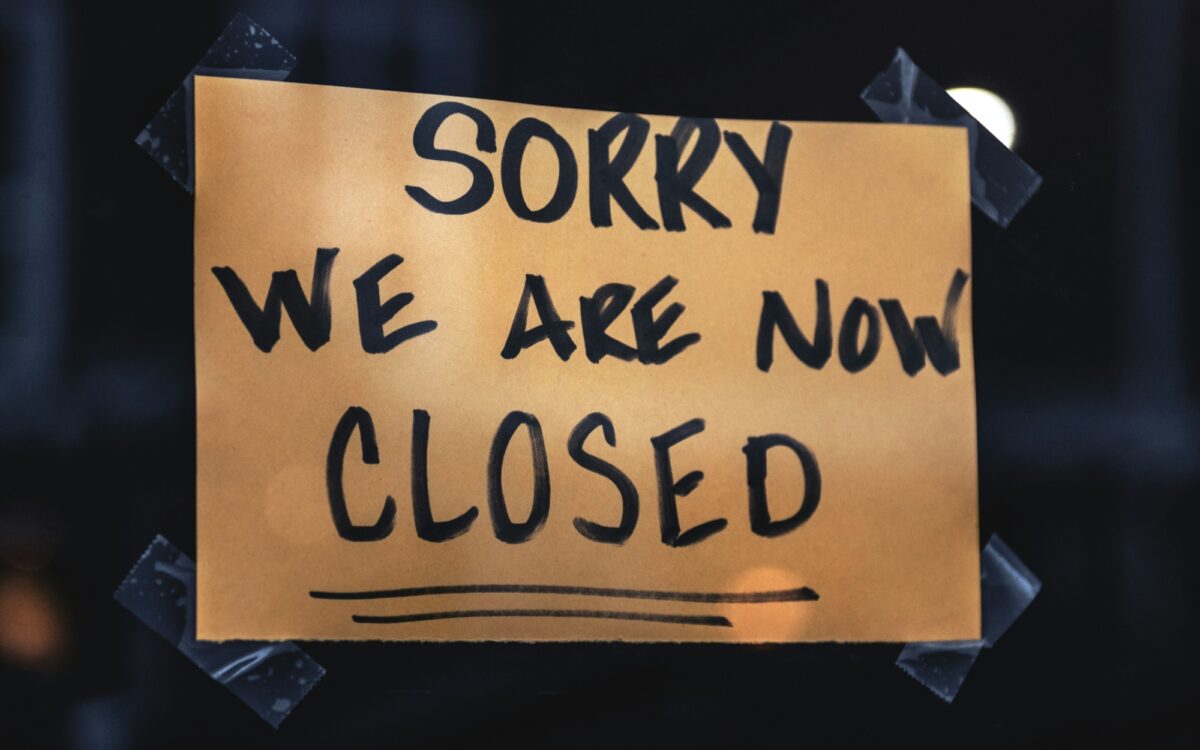 Symbolbild geschlossener Laden Symbolbild geschlossener Laden