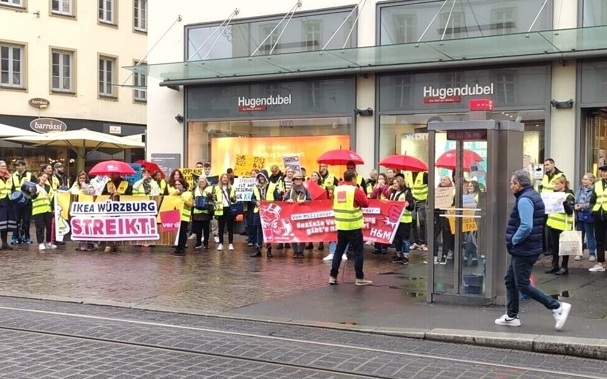 Ver di Streik vor Hugendubel Ver di Streik vor Hugendubel