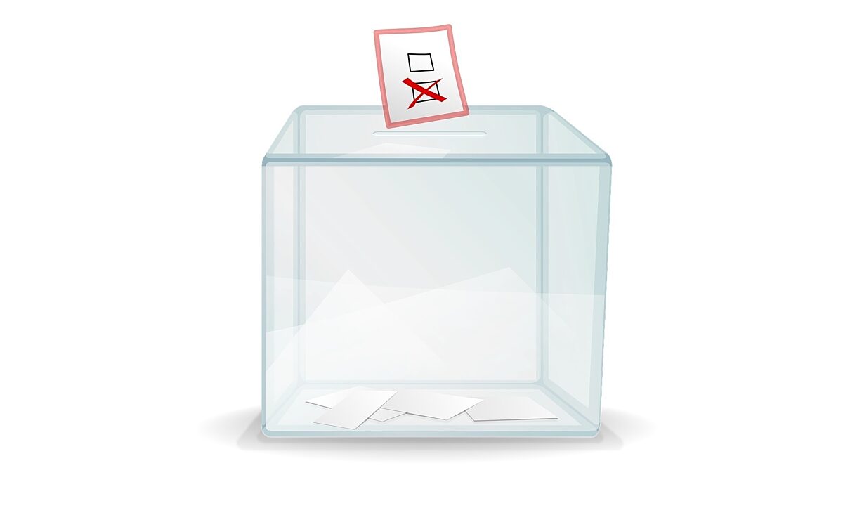 Symbolische Darstellung einer Wahlurne Symbolische Darstellung einer Wahlurne